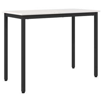 vidaXL Mesa 100 X 50 X 77 Cm Madera Ingenierizada Y Acero Vidaxl