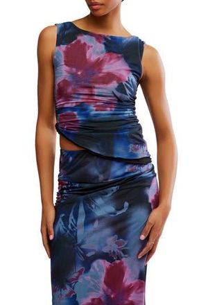 Free People Ash Asymmetric Knit Top in Night Combo at Nordstrom Rack, Size Medium