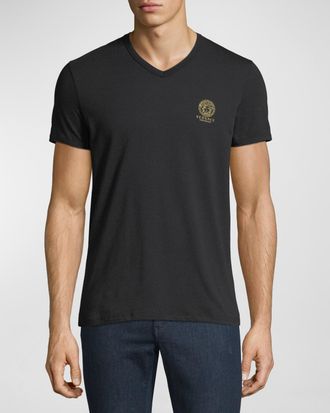 Versace Jersey V-Neck T-Shirt