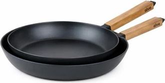 alva Forest Carbon Steel Frying Pan Set in Black at Nordstrom