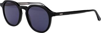Calvin Klein Klassieke Ronde Zonnebril - unisex - Zonnebrillen - Zwart - 51 MM - Accessoires