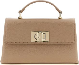 Furla 1927 Mini Crossbody Tas - Dames - Handtassen - Beige - ONE Size - Leer - Tassen