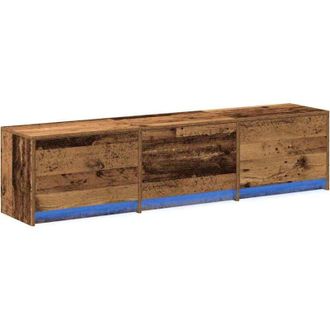 vidaXL Gabinete De Tv Con Leds Madera Envejecida 162 X 34 X 40 Cm Vidaxl