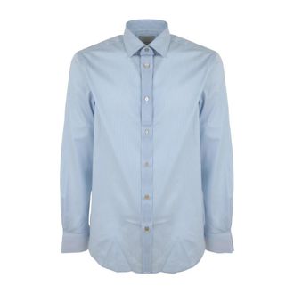 Paul Smith Tailored Fit Overhemd - Heren - Zakelijke Overhemden - Blauw - 4XL - Leer - Overhemden