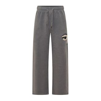 KidSuper Studios Face Sweatpants - Heren - Broeken - Grijs - Maat: XS Katoen