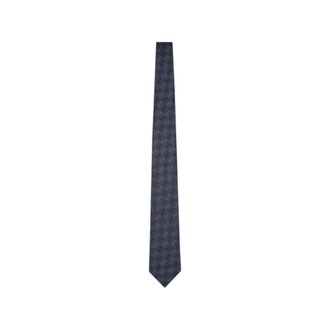 Giorgio Armani Ties, male, Blue, Size: ONE SIZE Patterned Silk Tie