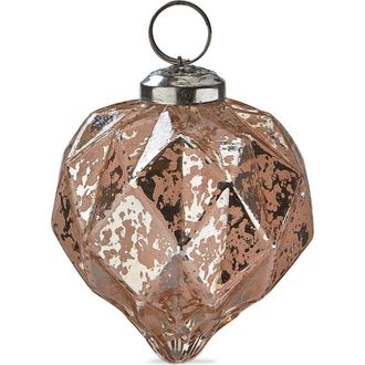 Tag Vint Diamond Geo Pink Glass Christmas Tree Ornament at Nordstrom