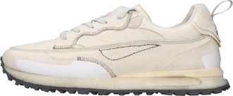 Hidnander Schoenen, Heren, Beige, 45 EU, Leer, Sneakers Beige