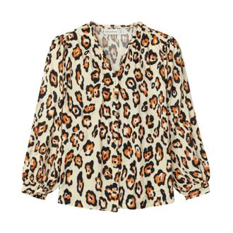 Goldenim Paris Overhemden, Dames, Veelkleurig, S, Denim, Blouse met print