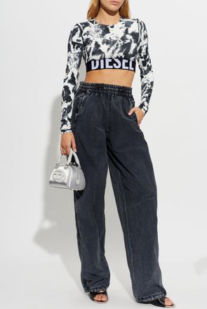 Diesel P-APYRI Trousers, Womens, Navy Blue