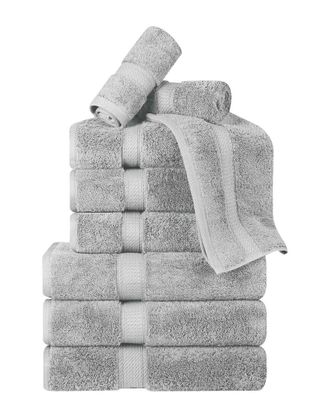 Superior Egyptian Cotton 9Pc Plush Heavyweight Absorbent Luxury Soft Towel Set