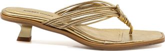 Andrea Gomez Fern Leather Sandal in Gold at Nordstrom, Size 39.5