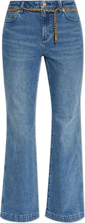 Michael Kors Jeans met uitlopende pijpen - Dames - Flared Jeans - Blauw - M - Denim - Jeans