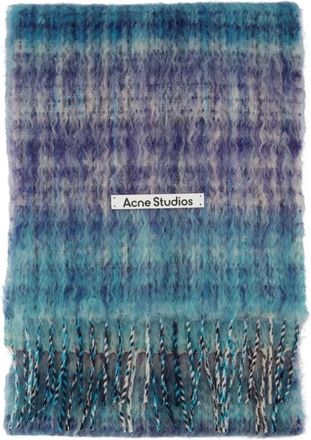 Acne Studios Sjaal - Acne Studios - Wol - Blauw - unisex - Accessoires - Blauw - Maat: ONE Size Wol