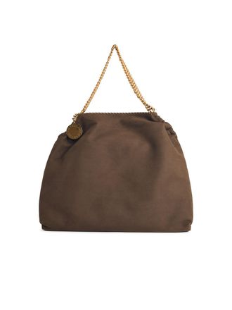 Stella McCartney Stella Mc Cartney Tote Falabella Braune vegane Lear-Tasche mit Kordelzug
