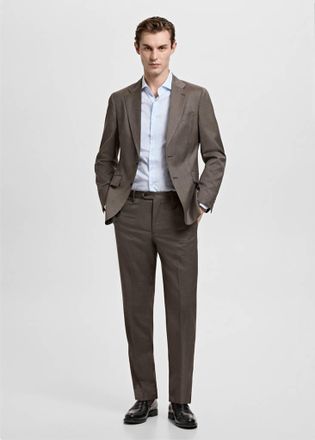 Mango Camicia completo slim-fit 100% cotone righe celeste - Uomo - XXL - MANGO MAN