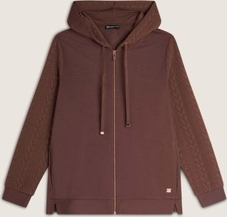 Freddy Sweatshirt FREDDY Pullover F4WSLS1, Damen, Gr. XL, braun (shopping bag), Obermaterial: 48% Viskose CV. 47% Polyester PES. 5% Elasthan EL., Sweatshirts