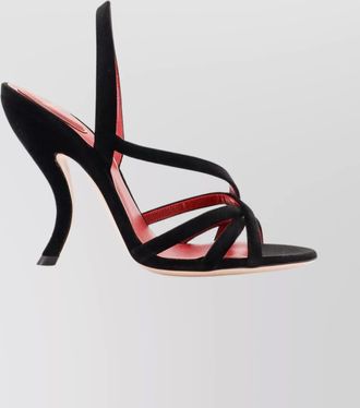Valentino Garavani velvet vlogo sandals