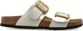 Birkenstock Sydney Cushion Buckle Slippers - Dames - Sandalen - Wit - 36 EU - Schoenen