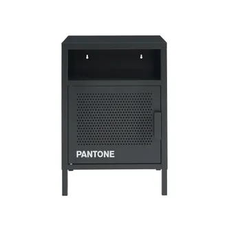Pantone Mesilla de noche de metal gris antracita 40cm