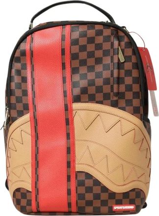 Sprayground Backpacks, male, Multicolor, ONE SIZE, Checkered Racing Stripes Backpack