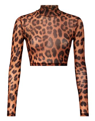 Philipp Plein LS Top Leopard