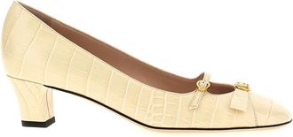 Valentino Garavani Bowow 45 Pump - Dames - Pumps - Wit - 36 EU - Leer - Schoenen