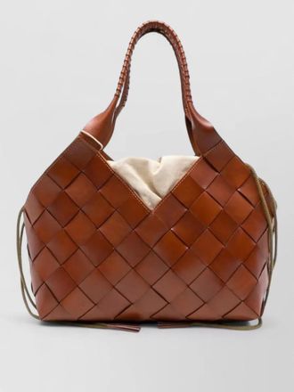 Dragon Diffusion castello woven tote bag dual handles