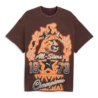 Puma Dylan Wildcat Oversized T-Shirt Chocolate Fondue 637218-01
