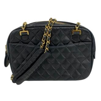 Chanel Pre-owned Shoulder Bags, female, Black, Size: ONE SIZE Pre-owned Vintage Shoulder Bag