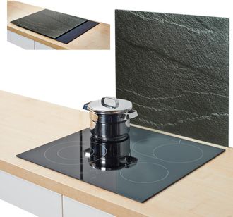 ZELLER PRESENT Herdblende-/Abdeckplatte »Schiefer« Silikonfüssen