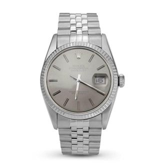 Rolex Pre-owned Rolex Datejust Automatic Chronometer Silver Dial Unisex Watch 16014 SSJ