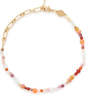 Anni Lu Anni LU Flamingo 18kt Gold-plated Beaded Bracelet - One Size