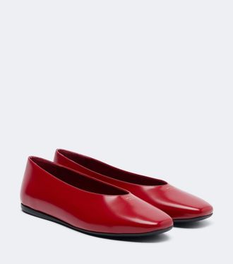 Prada Leather ballet flats