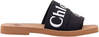 Chlo&eacute; Woody Flat Mules, Size 38W-32L
