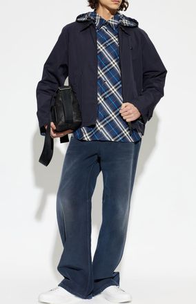 Burberry Shirt Robert, Mens, Navy Blue