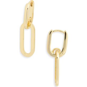 Nordstrom Rack Paper Clip Chain Drop Earrings in Gold at Nordstrom Rack