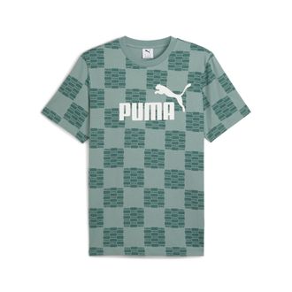 Puma T-Shirt PUMA UNITED AOP TEE, Herren, Gr. M, gr&uuml;n (gr&uuml;n moon), Jersey, Obermaterial: 100% Baumwolle, tarnfarben, regular fit normal, Rundhals, Shirts T