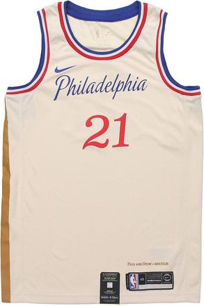 Nike NBA City limited SW Fan Edition 19-20 Season Philadelphia 76ers 21 Basketball Jersey/Vest Beige Creamy AV4664-280
