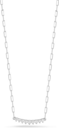 Glaze Jewelry Sterling Silver Small Bar Necklace