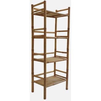 Sweeek Libreria in bamb&ugrave; a 4 livelli, 144cm