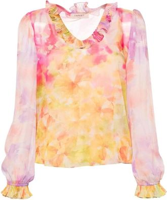 Twinset Multicolor Blouse - Dames - Blouses - Veelkleurig - M - Overhemden