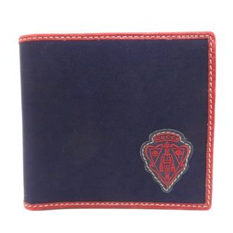 Gucci Navy Nylon Wallet (Bi-Fold) (Pre-Owned)