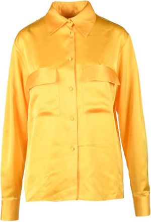 Nineminutes Shirt - Dames - Overhemden - Geel - XS - Polyester - Overhemden