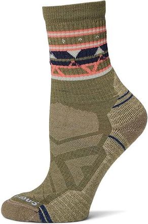 Smartwool Hike Light Cushion Zig Zag Valley Mid Crew Socks Womens Crew Cut Socks Shoes Winter Moss : LG (Womens Shoe 10-12.5)