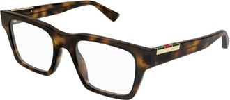Gucci Glasses, male, Brown, 53 MM, Rectangular Optical Frame