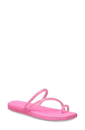 Crocs Miami Jelly Toe Loop Sandal in Pink Lemonade Jelly at Nordstrom, Size 10
