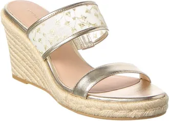 Stuart Weitzman Lily Espadrille Wedge Sandal Canvas