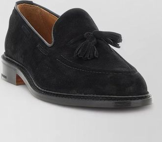 Trickers elton suede tassel loafers round toe
