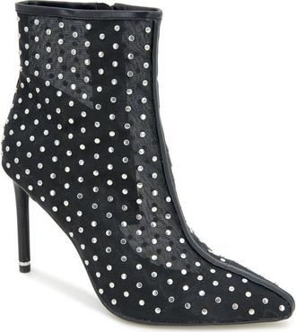 Kenneth Cole Quincy Stud Mesh Bootie in Black Mesh at Nordstrom, Size 5.5